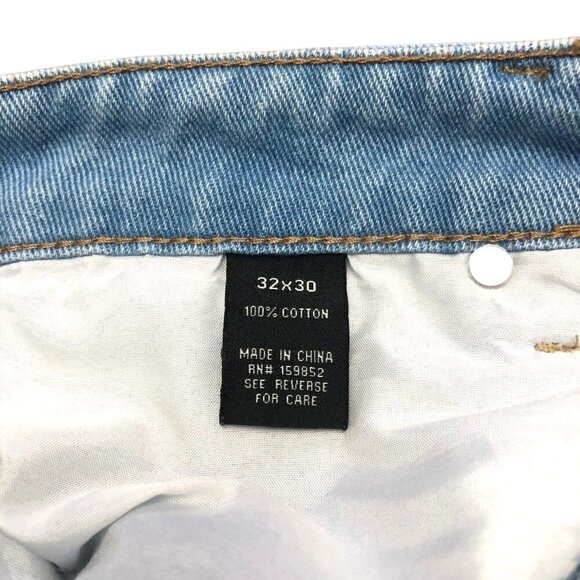 Fire & Rain Denim Jeans Mens 32x30 Light Wash Blue Graffiti Graphics Streetwear - Picture 12 of 12